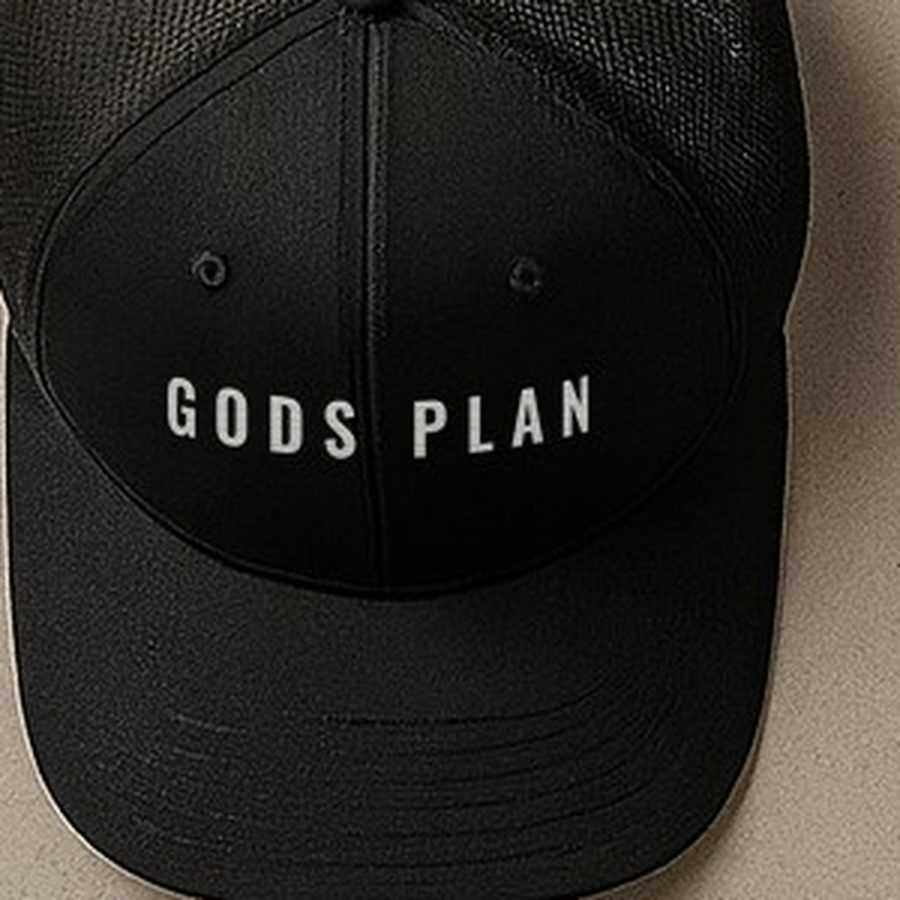 GODS PLAN Trucker Cap — print detail