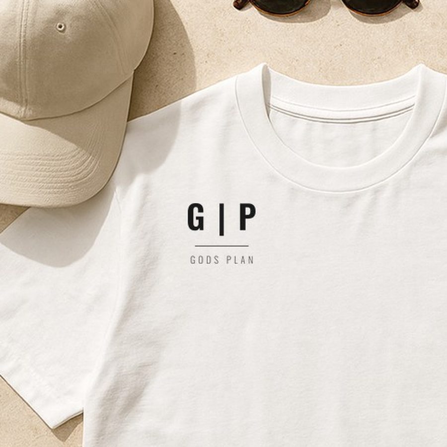 GODS PLAN Essential Tee — print detail