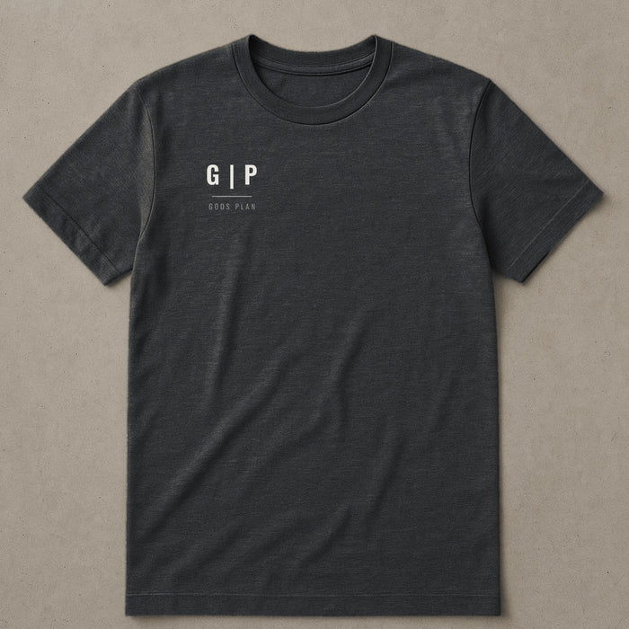 GODS PLAN Essential Tee — Charcoal Heather