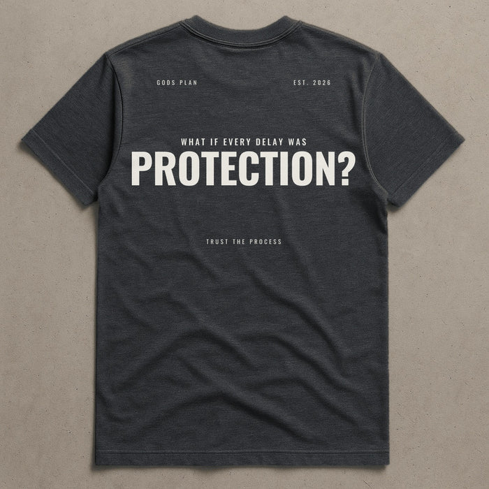 What If Every Delay Was Protection — Tee — Charcoal Heather