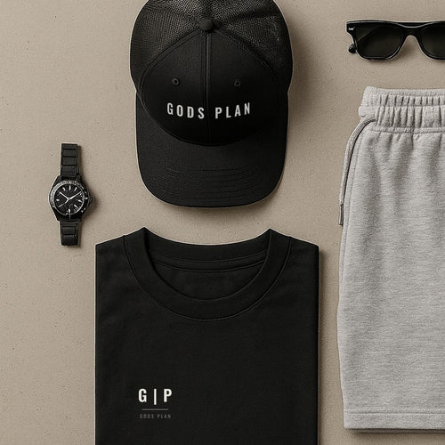 GODS PLAN Trucker Cap — styled outfit — GODS PLAN