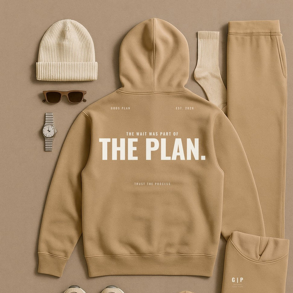 The Wait Was Part Of The Plan — Hoodie — styled outfit — GODS PLAN