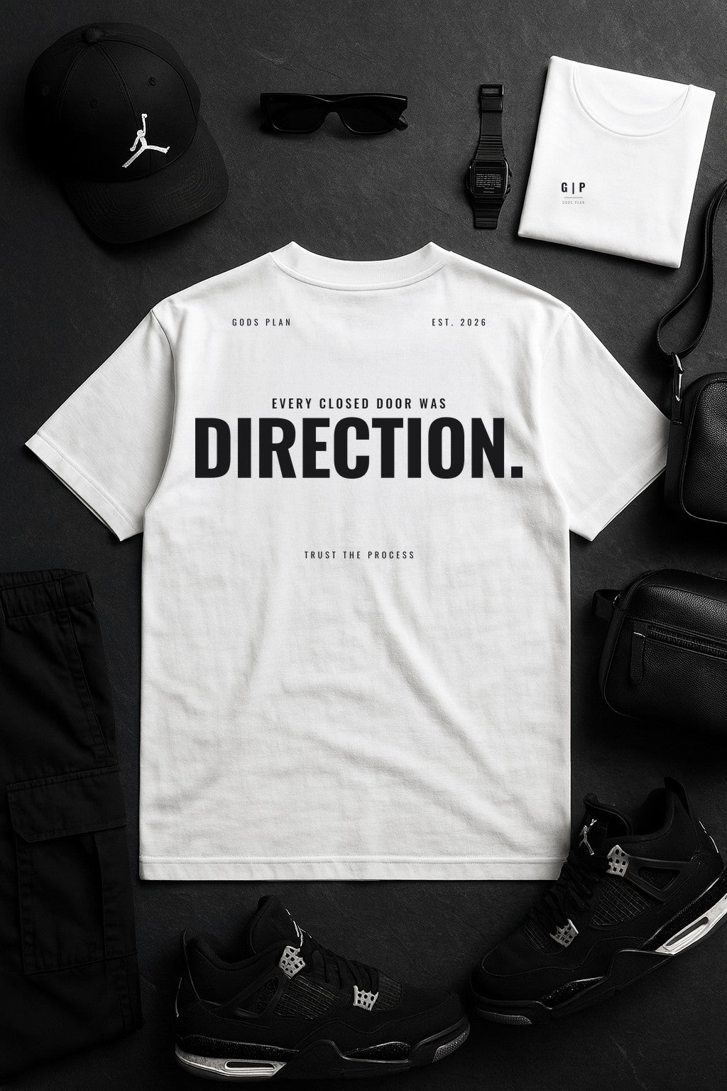 Every Closed Door Was Direction — Tee — the full look