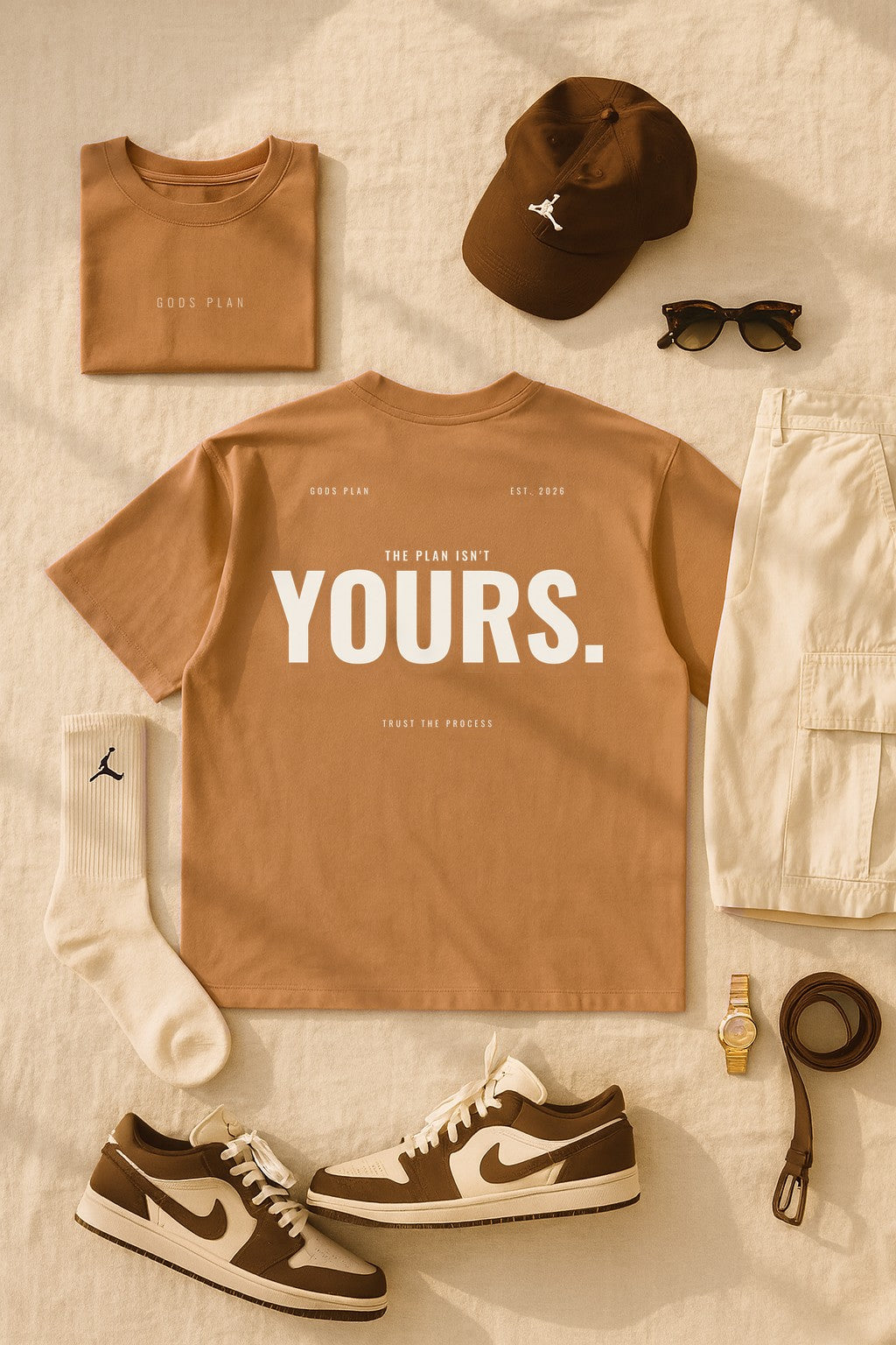 The Plan Isn't Yours — Oversized Tee — the full look