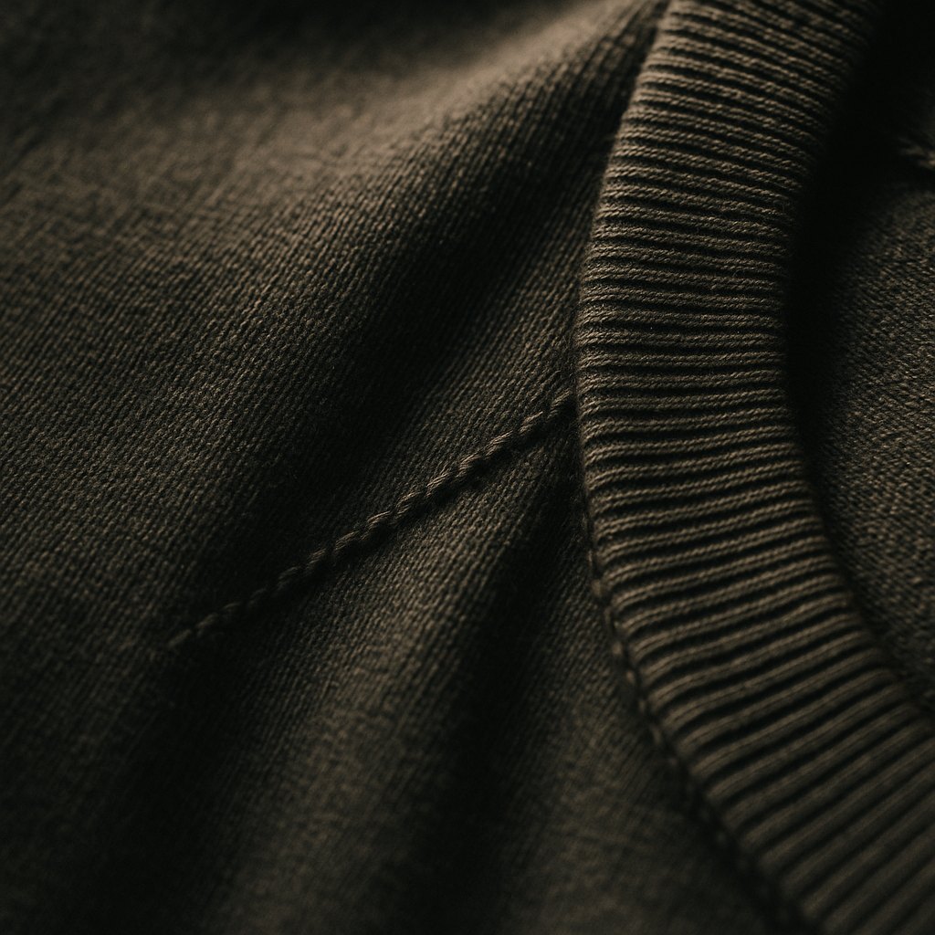 Macro detail of heavyweight cotton